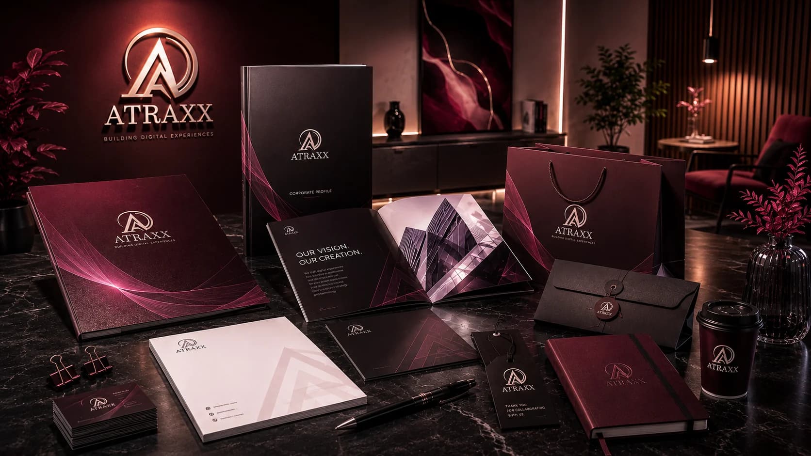 Corporate & Print service system showcase