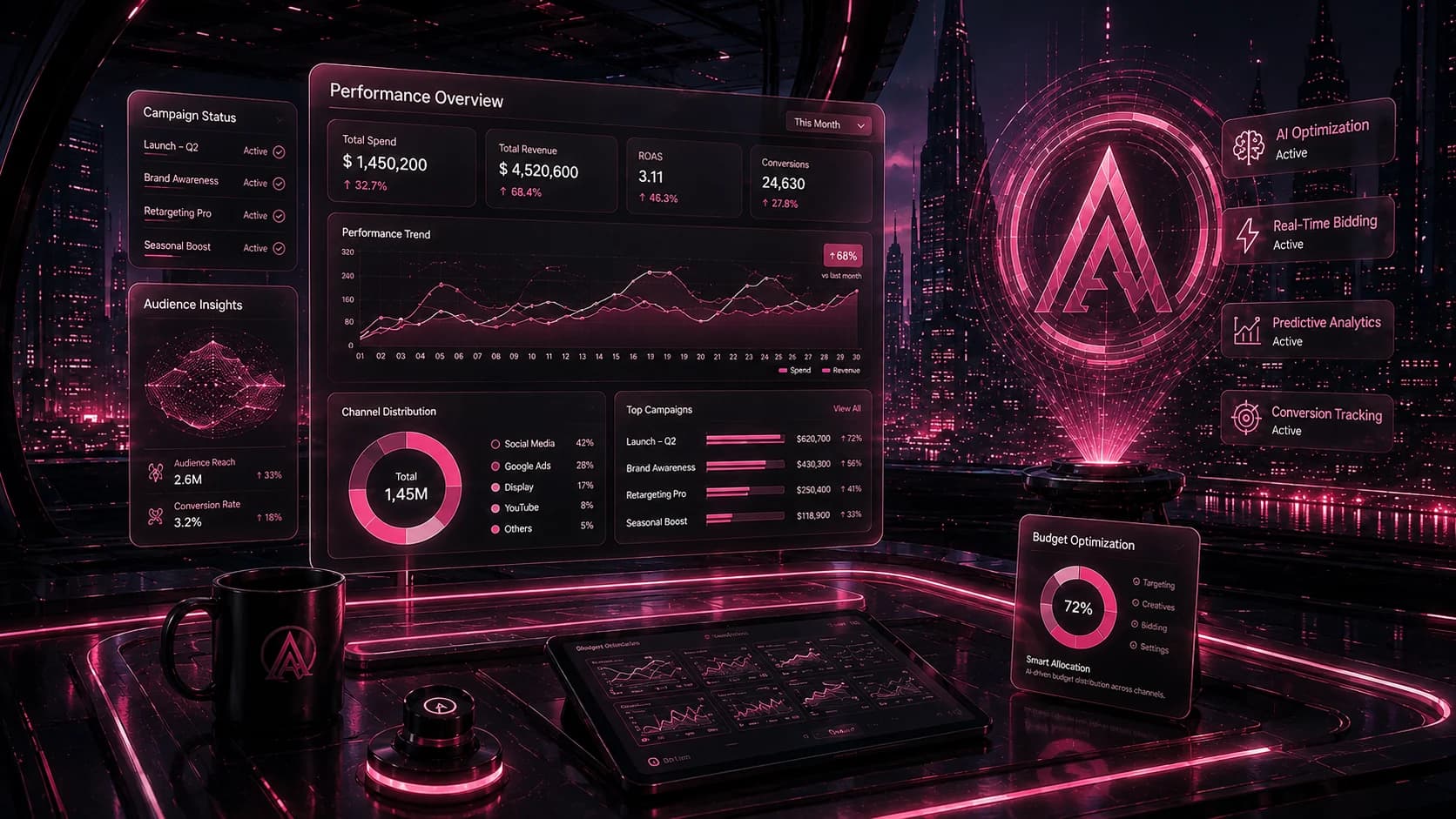 Performance & Advertising service system showcase